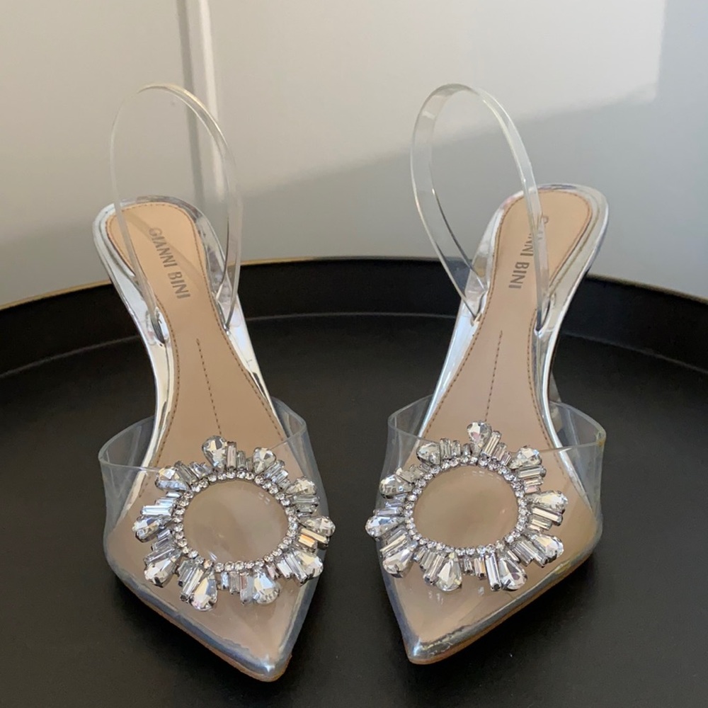 Clear heels